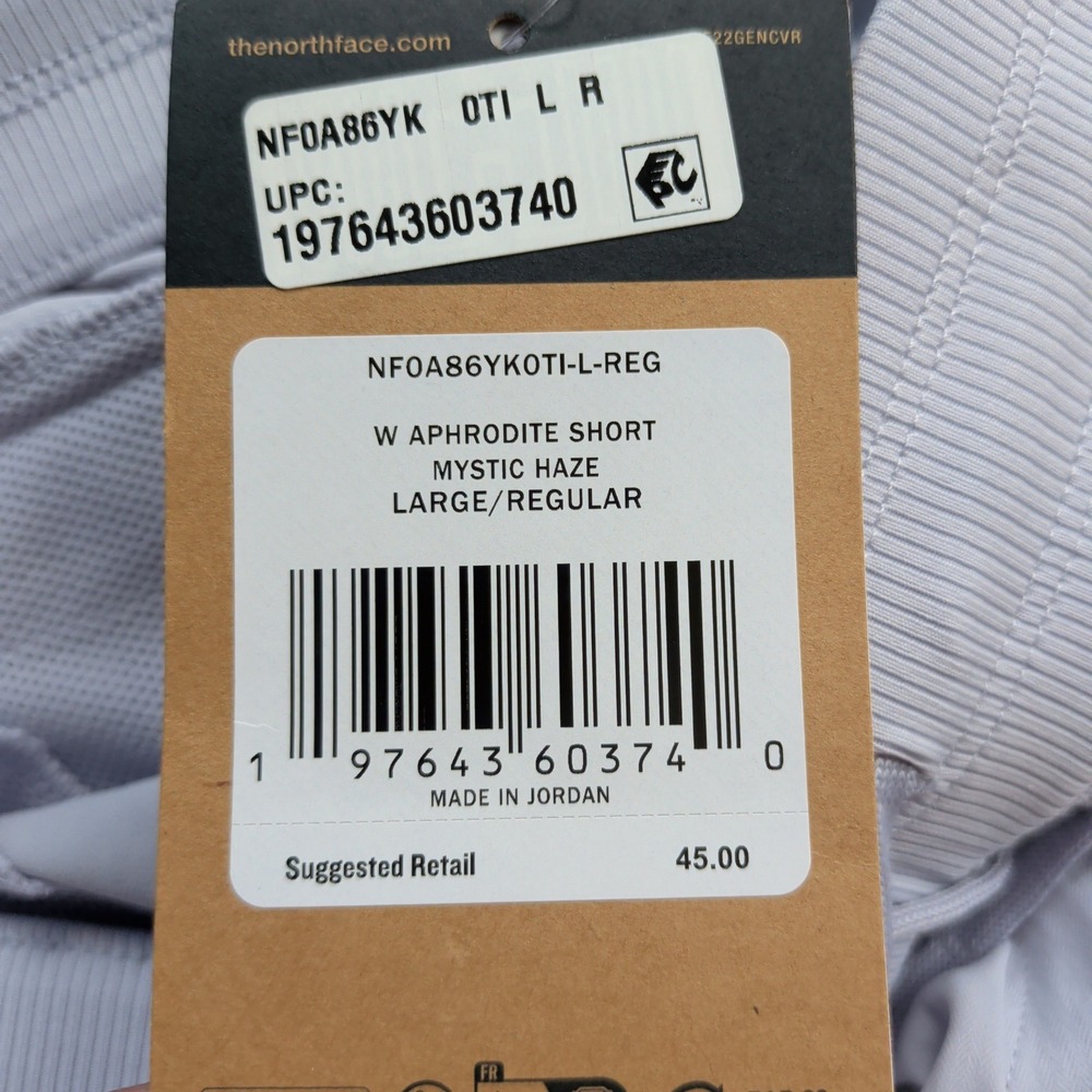 NEW The North Face Aphrodite Shorts Womens L Blue Gray Flash Dry Motion Hiking - Picture 6 of 13